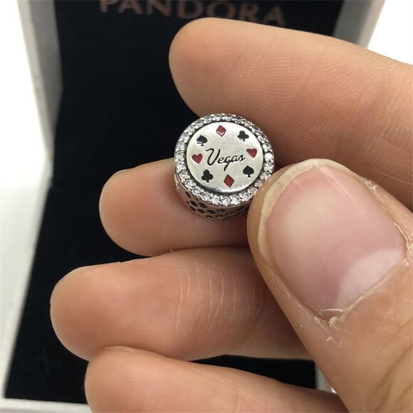 ✨🔥Pandora Vegas Player Bead charm Las Vegas Charm - Picture 2 of 6